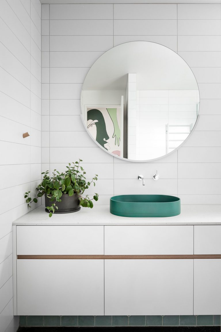 Bathroom designs that feature purposeful layouts by eat.bathe.live, interior designer in Melbourne